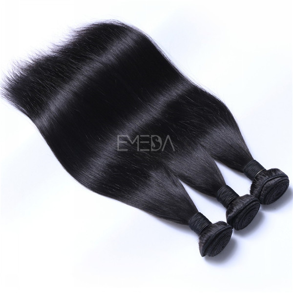 Malaysian hair natural wave double drawn unprocessed wefts  ZJ0046
